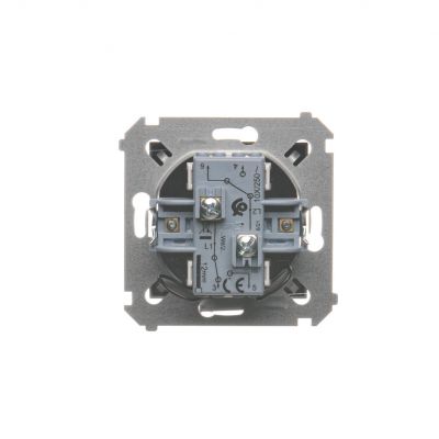 Simon 54 Łącznik schodowy podwójny z podświetleniem bez piktogramu 10A 250V zaciski śrubowe antracyt DW6/2L.01/X/48 KONTAKT (DW6/2L.01/X/48)