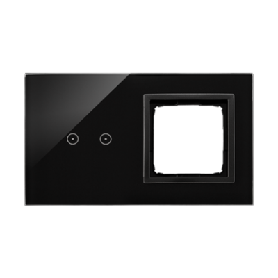 SIMON 54 TOUCH WMDZ-01109S-075 Panel dotykowy S54 Touch, 2 moduły, 2 pola dotykowe poziome + 1 otwór DSTR220/75 KONTAKT (DSTR220/75)