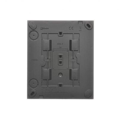 Simon Aquaclick Gniazdo wtyczkowe IP20 poczwórne 4-krotne z uziemieniem z przesłonami torów prądowych 16A 250 V~ zaciski śrubowe, czarny ACGZN4Z/49 KONTAKT (ACGZN4Z/49)