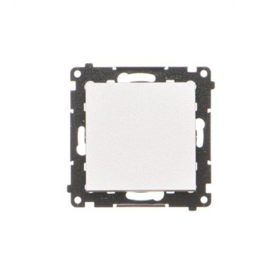 Simon 55 Łącznik pojedynczy jednobiegunowy szybkozłączka Aluminium mat TW1.01/143 KONTAKT (TW1.01/143)