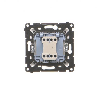 Simon 55 Łącznik pojedynczy jednobiegunowy szybkozłączka Aluminium mat TW1.01/143 KONTAKT (TW1.01/143)