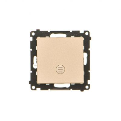 Simon 55 Łącznik pojedynczy jednobiegunowy z podświetleniem LED szybkozłączka Szampański mat TW1L.01/144 KONTAKT (TW1L.01/144)