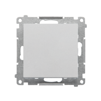Simon 55 Łącznik krzyżowy z podświetleniem LED – podświetlenie jakW łączniku pojedynczym szybkozłączka Aluminium mat TW7L.01/X/143 KONTAKT (TW7L.01/X/143)