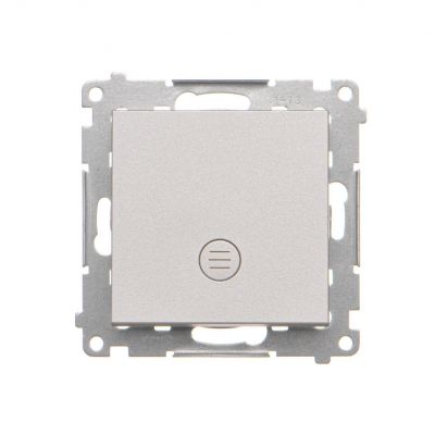 Simon 55 Łącznik krzyżowy z podświetleniem LED – podświetlenie jakW łączniku pojedynczym szybkozłączka Aluminium mat TW7L.01/X/143 KONTAKT (TW7L.01/X/143)