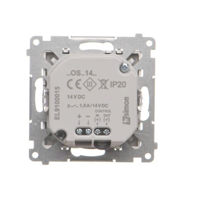 Simon 55 Oprawa oświetleniowa LED 14V* z czujnikiem ruchu (0,64 W) Barwa ciepła biała 3100K Aluminium mat TOSC3K14.01/143 KONTAKT (TOSC3K14.01/143)
