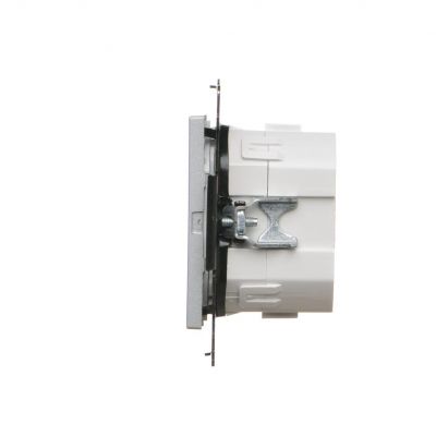 Simon 55 Ściemniacz do LED ściemnialnych klawiszowy Aluminium mat TESL1.01/143 KONTAKT (TESL1.01/143)