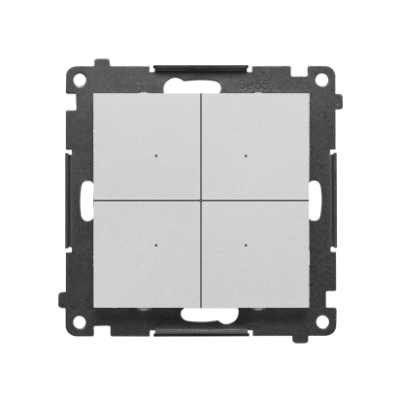 Simon 55 CONTROL – Kontroler przyciskowy sterujący bezprzewodowo innymi urządzeniami Simon GO sterowany smartfonem Aluminium mat TEK1W.01/143 KONTAKT (TEK1W.01/143)
