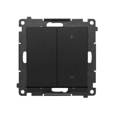 Simon 55 DIMMER RGB – Ściemniacz do pasków RGBW sterowany smartfonem Czarny mat TESRGB1W.01/149 KONTAKT (TESRGB1W.01/149)