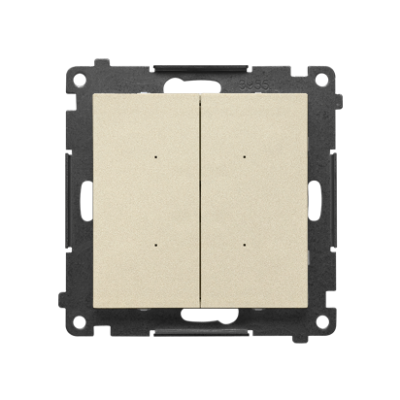 SIMON 55 WMDL-TEW2-144 Łącznik elektroniczny podwójny z funcją przycisku lub łącznika czasowego, 2x1 TEW2.01/144 KONTAKT (TEW2.01/144)