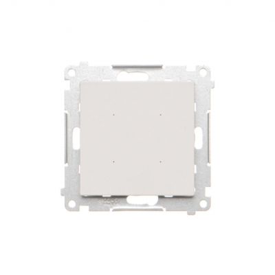 Simon 55 SWITCH – Sterownik przyciskowy oświetleniowy pojedynczy sterowany smartfonem Biały mat TEW1W.01/111 KONTAKT (TEW1W.01/111)