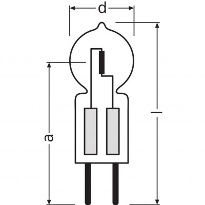 Żarówka halogenowa 50W 12V GY6,35 3000K HALOSTAR ECO 64440 IRC LEDVANCE (4050300615936)
