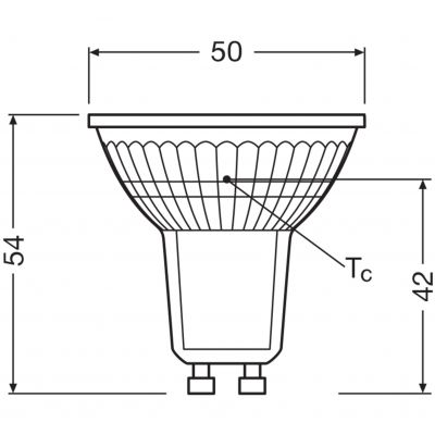 Żarówka LED VALUE PAR16 50 36st 3,6W/840 GU10 4058075055155 LEDVANCE (4058075055155)