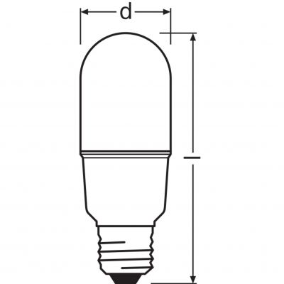 LED STAR CL STICK FR 74 10W 827 E27 LEDVANCE (4058075059191)