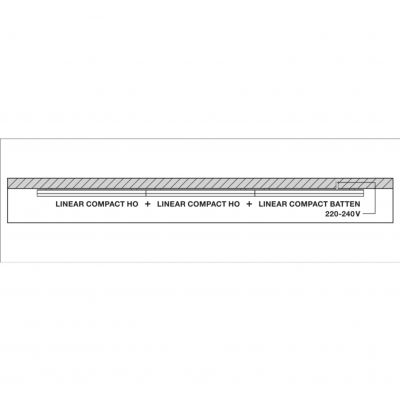 Oprawa LED LINEAR COMPACT SWITCH 1200 14 W 3000 K 4058075106154 LEDVANCE (4058075106154)