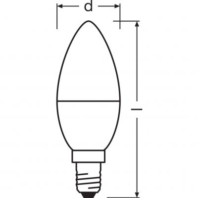 Żarówka LED /3szt./ Świeczka E14 4,9W=40W 470lm neutralna biel 180st OSRAM (4058075429680)