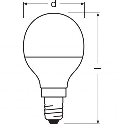 Żarówka LED /3szt./ Kulka E14 4,9W=40W 470lm 4000K neutralna biel OSRAM (4058075429727)