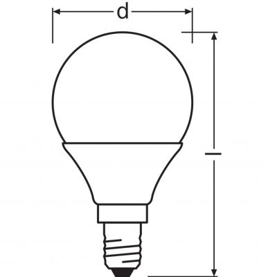 Żarówka LED /3szt./ Kulka E14 4,9W=40W 470lm 4000K neutralna biel OSRAM (4058075429727)