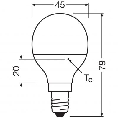 Żarówka LED /3szt./ Kulka E14 4,9W=40W 470lm 4000K neutralna biel OSRAM (4058075429727)