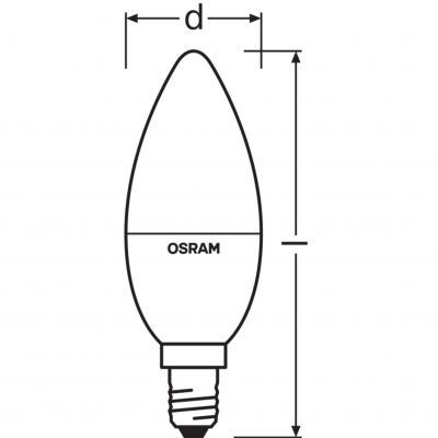 Żarówka OSRAM LED STAR RGB + pilot 4,5W=25W E14 LEDVANCE (4058075430778)