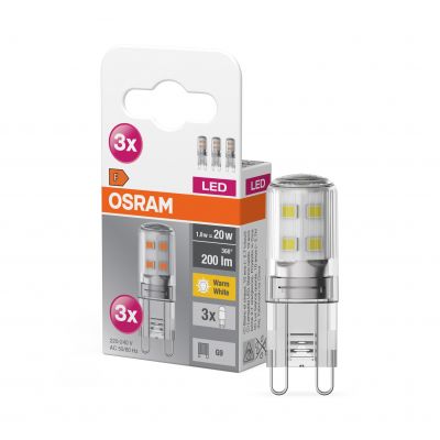 Żarówka LED /3szt./ Kapsułka G9 1,9W=20W 200lm ciepła biel OSRAM (4058075450042)