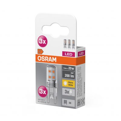 Żarówka LED /3szt./ Kapsułka G9 1,9W=20W 200lm ciepła biel OSRAM (4058075450042)
