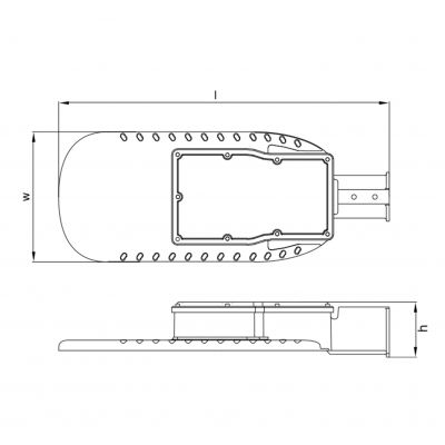 Oprawa uliczna LED 150W 3000K ECO CLASS AREA SPD 830 IP66 GY 4058075557932 LEDVANCE (4058075557932)