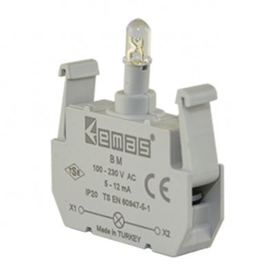Element podświetlający do przycisków B LED 12-30V AC/DC zielony (T0-B9)
