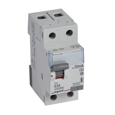 Wyłącznik Różnicowoprądowy P 302 2P 63A 30Ma Typa TX3 411561 LEGRAND (411561)