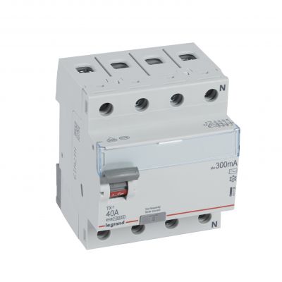 Wyłącznik Różnicowoprądowy 4P 40A 0,3A Typ AC P304 TX3 411728 LEGRAND (411728)
