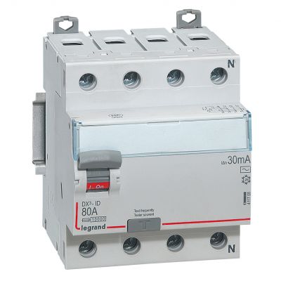Wyłącznik Różnicowoprądowy 4P 80A 0,03A Typ AC P304 DX3 411705 LEGRAND (411705)