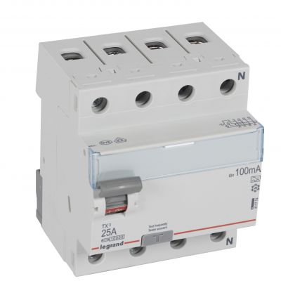 Wyłącznik Różnicowoprądowy P 304 4P 25A 100Ma Typa TX3 411774 LEGRAND (411774)