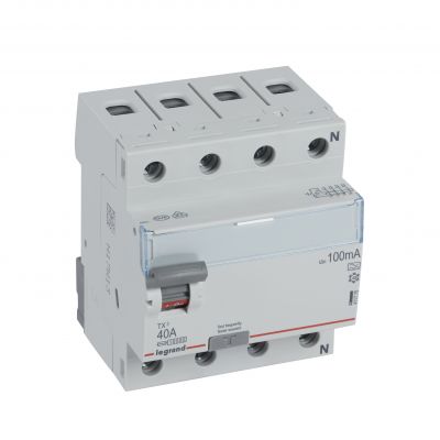 Wyłącznik Różnicowoprądowy P 304 4P 40A 100Ma Typa TX3 411775 LEGRAND (411775)