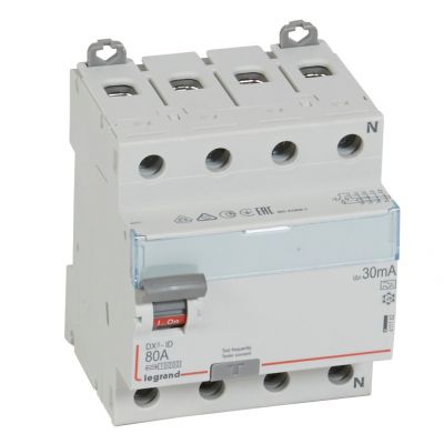 Wyłącznik Różnicowoprądowy P 304 4P 80A 30Ma Typa DX3 411762 LEGRAND (411762)