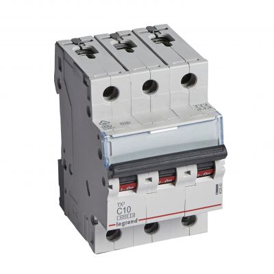 Wyłącznik Nadprądowy 3P C10A 6kA AC S303 TX3 403543 LEGRAND (403543)