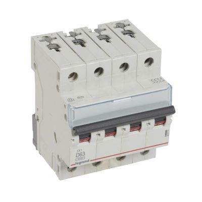 Wyłącznik Nadprądowy S 304 4P D63A 6kA TX3 403778 LEGRAND (403778)