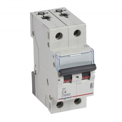 Wyłącznik Nadprądowy S 312 2P C4A 10000A TX3 404200 LEGRAND (404200)