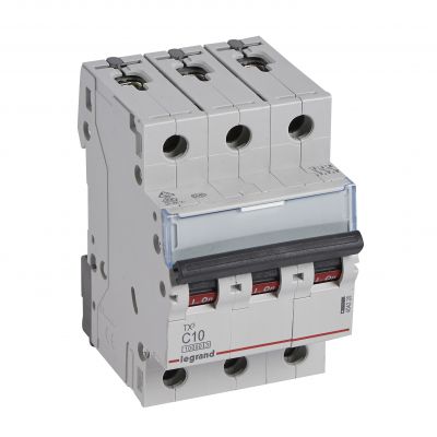 Wyłącznik Nadprądowy S 313 3P C10A 10000A TX3 404220 LEGRAND (404220)