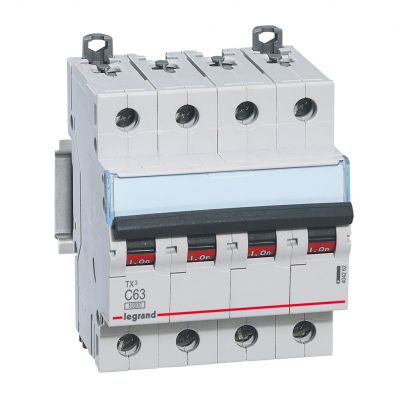 Wyłącznik Nadprądowy 4P C63A 10Ka AC S314 TX3 404262 LEGRAND (404262)