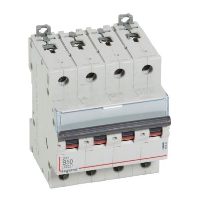 Wyłącznik Nadprądowy S 304 4P B50A 6kA DX3 407629 LEGRAND (407629)