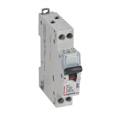 Wyłącznik Nadprądowy S 301N 1P+N C 20 6kA DX3 407743 LEGRAND (407743)