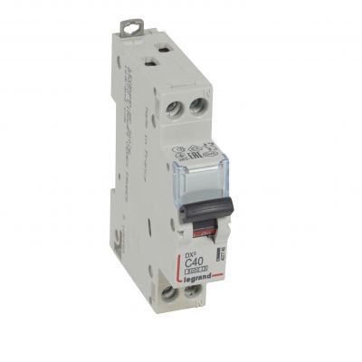Wyłącznik Nadprądowy S 301N 1P+N C 40 6kA DX3 407746 LEGRAND (407746)