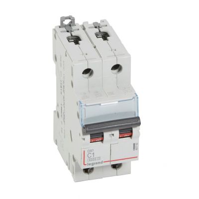 Wyłącznik Nadprądowy S 302 2P C1A 6kA DX3 407792 LEGRAND (407792)