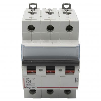 Wyłącznik Nadprądowy S 303 3P C4A 6kA DX3 407854 LEGRAND (407854)