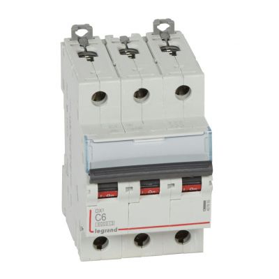 Wyłącznik Nadprądowy S 303 3P C6A 6kA DX3 407855 LEGRAND (407855)