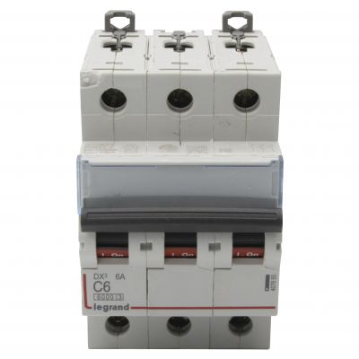 Wyłącznik Nadprądowy S 303 3P C6A 6kA DX3 407855 LEGRAND (407855)