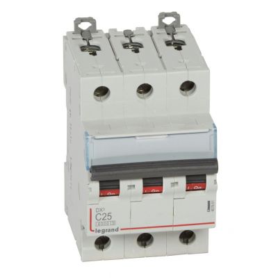 Wyłącznik Nadprądowy S 303 3P C25A 6kA DX3 407861 LEGRAND (407861)