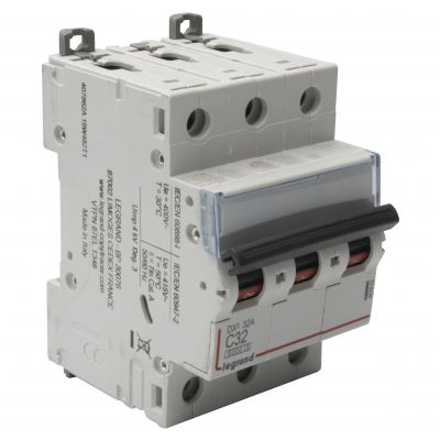 Wyłącznik Nadprądowy S 303 3P C32A 6kA DX3 407862 LEGRAND (407862)