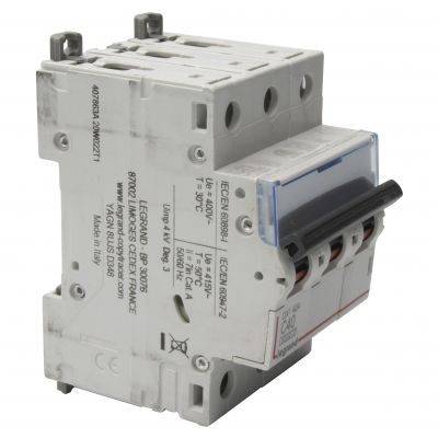 Wyłącznik Nadprądowy S 303 3P C40A 6kA DX3 407863 LEGRAND (407863)