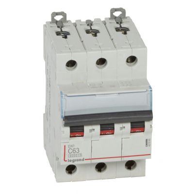 Wyłącznik Nadprądowy S 303 3P C63A 6kA DX3 407865 LEGRAND (407865)