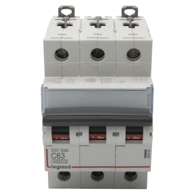 Wyłącznik Nadprądowy S 303 3P C63A 6kA DX3 407865 LEGRAND (407865)